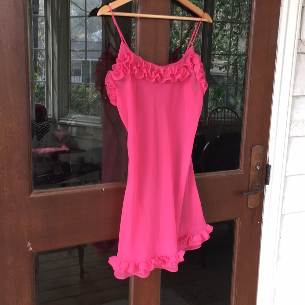 Vintage Sheer Ruffled Slip